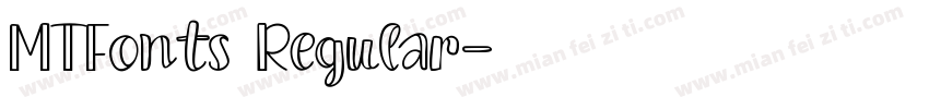 MTFonts Regular字体转换